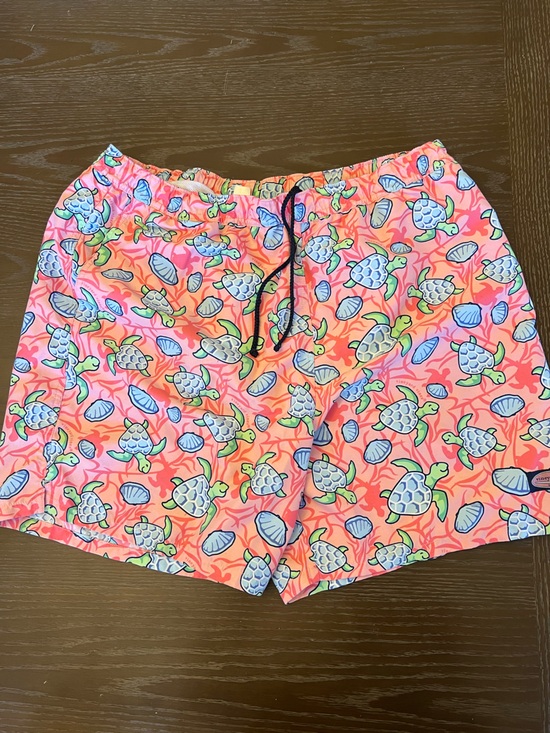 Vineyard Vines Other - Vineyard Vines Pink Sea Turtle & Shell Swim Trunks